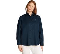 Tommy Hilfiger Camisa Mujer Poplin Regular Fit, Azul (Dark Night Navy), 50