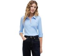 Tommy Hilfiger 1985 Slim Pique Btn Down LS Ww0ww43528 Camisa L/S, Blue (Vessel Blue), L para Mujer