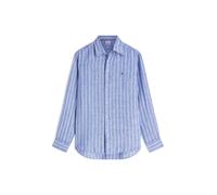 TOMMY HILFIGER Camisa 'Regular Fit Textured Stripe Pure' azul / blanco XXL azul / blanco