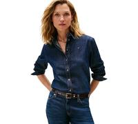 Tommy Hilfiger Camisa Vaquera Mujer Milo Regular Fit, Azul (Milo), 40