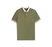 Tommy Hilfiger Polo de manga corta Hombre Contrast Collar Block Regular Fit, Verde (Battle Green Heather B6894), S