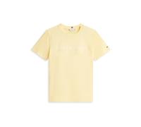 Tommy Hilfiger REG Corp Logo C-NK SS WW0WW40276 - Camiseta para Mujer, Color Amarillo (Amarillo Picante), Talla XS, Amarillo (Amarillo Picante), XS
