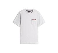 TOMMY HILFIGER Camiseta 'AMERICANA' marino / gris claro / rojo S marino / gris claro / rojo