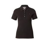 Tommy Hilfiger Polo de Manga Corta Mujer 1985 Polo Slim Fit, Negro (Black), XS