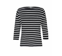 Tommy Hilfiger Camiseta de Manga Larga Mujer New Cody Slim Cuello Barco, Multicolor (Nos Breton Desert Sky/Ecru), XS