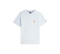 TOMMY HILFIGER Camiseta azul pastel / naranja L azul pastel / naranja