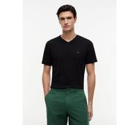 TOMMY HILFIGER Camiseta con cuello de pico. Color Negro