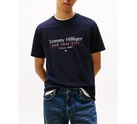 Tommy Hilfiger Camiseta de caballero con branding impreso. Azul marino 5/XL