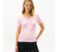 Tommy Hilfiger Slim Cody V-nk Ss Ww0ww40584 S/S T-Shirt, Pink (Bonita Pink), XL Mujer