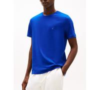 Tommy Hilfiger Camiseta de Manga Corta Hombre Seasonal Solid tee con Cuello Redondo, Azul (Wedge Blue), M