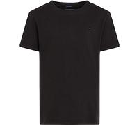 Tommy Hilfiger Camiseta de Manga Corta Chicos con Cuello Redondo, Negro (Meteorite), 14 Años