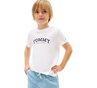Tommy Hilfiger Camiseta de Manga Corta Chicos Monogram Graphic de algodón, Blanco (White), 5 Años