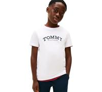 Tommy Hilfiger Camiseta de Manga Corta Chicos Monotype Print Graphic con Cuello Redondo, Blanco (White), 74