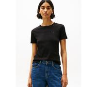 TOMMY HILFIGER Camiseta de manga corta con cuello redondo. Color Negro