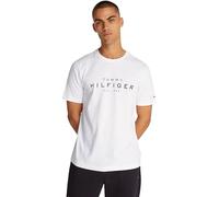 Tommy Hilfiger Camiseta de Manga Corta Hombre Big Regular Fit, Blanco (White), XS