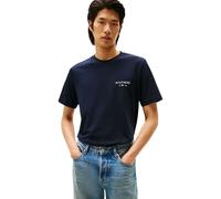 Tommy Hilfiger Camiseta de Manga Corta Hombre Brand Love Small con Cuello Redondo, Azul (Desert Sky), L