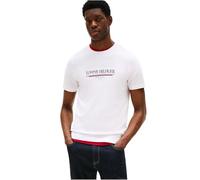 Tommy Hilfiger Camiseta de Manga Corta Hombre Brand Love tee de algodón, Blanco (White), XXL