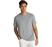 Tommy Hilfiger Camiseta de Manga Corta Hombre Essential Heather Pocket tee Regular Fit, Gris (Medium Grey Heather), L
