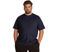 Tommy Hilfiger Camiseta de Manga Corta Hombre Essential Solid con Bolsillo en el Pecho, Azul (Desert Sky), XXL