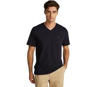 Tommy Hilfiger Camiseta de Manga Corta Hombre Essential tee con Cuello de Pico, Azul (Desert Sky), XS