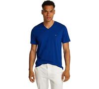 Tommy Hilfiger Camiseta de Manga Corta Hombre Essential tee con Cuello de Pico, Azul (Wedge Blue), XS
