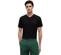 Tommy Hilfiger Camiseta de Manga Corta Hombre Essential tee con Cuello de Pico, Negro (Black), XL