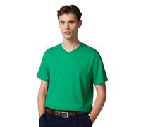 Tommy Hilfiger Camiseta de Manga Corta Hombre Essential tee con Cuello de Pico, Verde (Olympic Green), XS