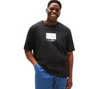Tommy Hilfiger Camiseta de Manga Corta Hombre Flag tee Regular Fit, Negro (Black), 3XL