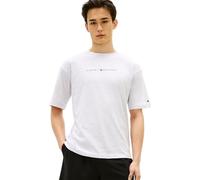 Tommy Hilfiger Camiseta de Manga Corta Hombre Logo de algodón, Gris (Ice Grey Heather), L