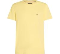 Tommy Hilfiger Camiseta de manga corta Hombre Seasonal Solid Tee con cuello redondo, Amarillo (Citronella), M