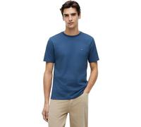 Tommy Hilfiger Camiseta de Manga Corta Hombre Seasonal Solid tee con Cuello Redondo, Azul (Aegean Sea), XS