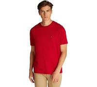 Tommy Hilfiger Camiseta de manga corta Hombre Seasonal Solid Tee con cuello redondo, Multicolor (Medium Red), 3XL
