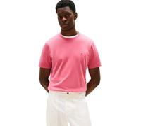 Tommy Hilfiger Camiseta de manga corta Hombre Seasonal Solid Tee con cuello redondo, Rosa (Vintage Rosy), L
