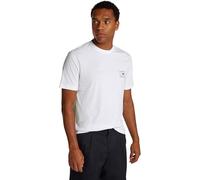 Tommy Hilfiger Camiseta de Manga Corta Hombre Stack tee con Cuello Redondo, Blanco (White), XXL