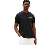 Tommy Hilfiger Camiseta de Manga Corta Hombre Stack tee Regular Fit, Negro (Black), XS
