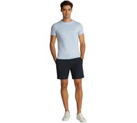 Tommy Hilfiger Camiseta de Manga Corta Hombre Stretch Slim Fit tee Cuello Redondo, Azul (Breezy Blue), L