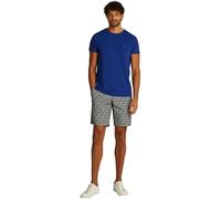 Tommy Hilfiger Camiseta de Manga Corta Hombre Stretch Slim Fit tee Cuello Redondo, Azul (Wedge Blue), 3XL