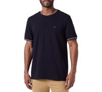 Tommy Hilfiger Camiseta de Manga Corta Hombre Tipped Collar Cuello Redondo, Azul (Desert Sky), L