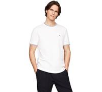 Tommy Hilfiger Camiseta de Manga Corta Hombre Tipped Collar Cuello Redondo, Blanco (White), XXL