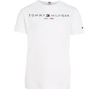 Tommy Hilfiger Camiseta de Manga Corta Infantil Unisex Essential tee con Cuello Redondo, Blanco (White), 24 Meses