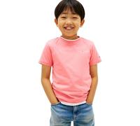 Tommy Hilfiger Camiseta de Manga Corta Infantil Unisex Mini de algodón, Rosa (Tropical Blush), 14 Años