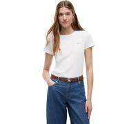 Tommy Hilfiger Camiseta de manga corta Mujer Heritage con cuello redondo