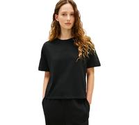 Tommy Hilfiger Camiseta de Manga Corta Mujer Logo con Cuello Redondo, Negro (Black), M