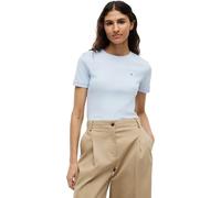 Tommy Hilfiger Camiseta de Manga Corta Mujer New Slim Cody Cuello Redondo