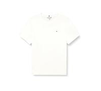 Tommy Hilfiger Camiseta de Manga Corta Mujer Slim Cody de algodón, Blanco (Ecru), 46