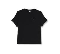 Tommy Hilfiger Camiseta de Manga Corta Mujer Slim Cody de algodón, Negro (Black), 50