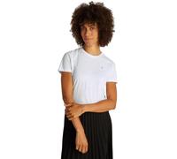 Tommy Hilfiger Camiseta de Manga Corta Mujer Slim con Cuello Redondo