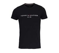 Tommy Hilfiger Camiseta de Manga Corta para Hombre Core Tommy Logo Cuello Redondo
