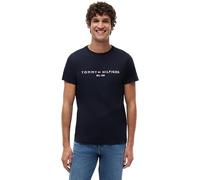 Tommy Hilfiger Camiseta de Manga Corta para Hombre Core Tommy Logo Cuello Redondo
