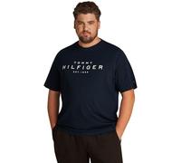 Tommy Hilfiger Camiseta de Manga Corta para Hombre Cuello Redondo, Azul (Desert Sky), XXL